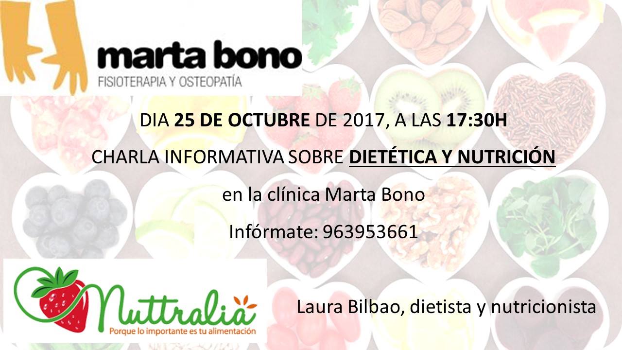 CHARLA DIETÉTICA Y NUTRICIÓN